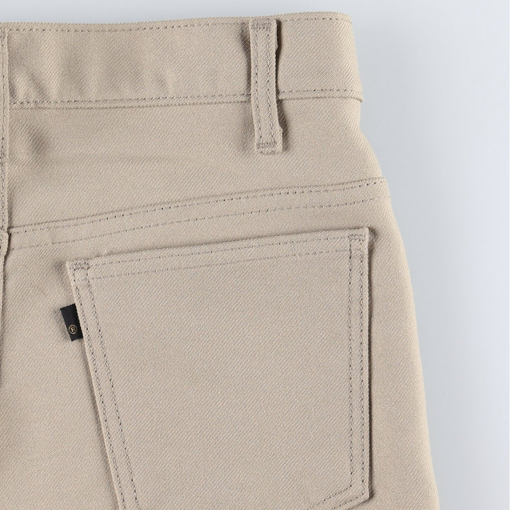 1990'S Levi's 10517-6122 slacks, made in USA, men's size W32 (approx.), vintage. polyester Beige type Vintage Second Hand
