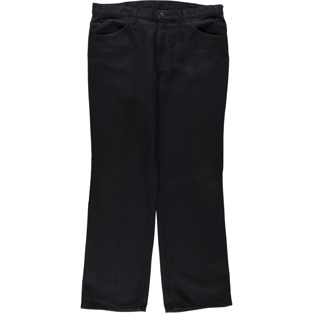 1990'S Levi's 10517-6159 Flare Pants, Made in USA, Men's Size W37 (approx.), Vintage polyester black type Vintage Second Hand