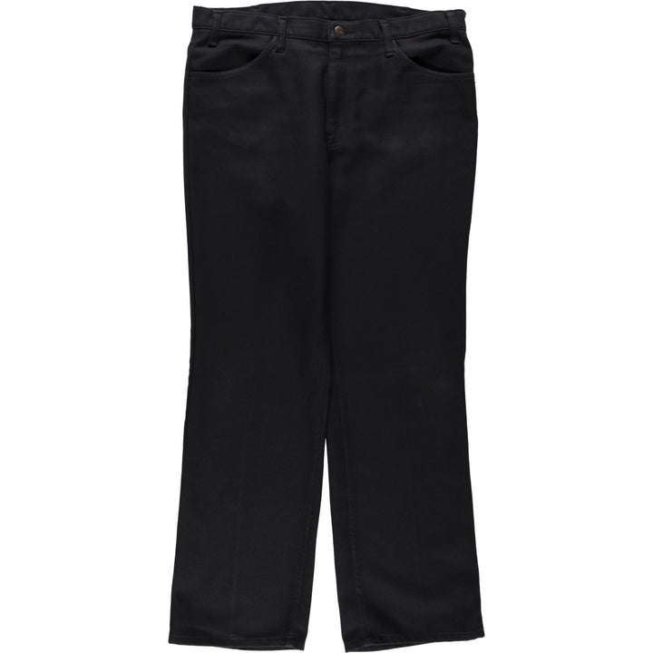 1990'S Levi's 10517-6159 Flare Pants, Made in USA, Men's Size W37 (approx.), Vintage polyester black type Vintage Second Hand