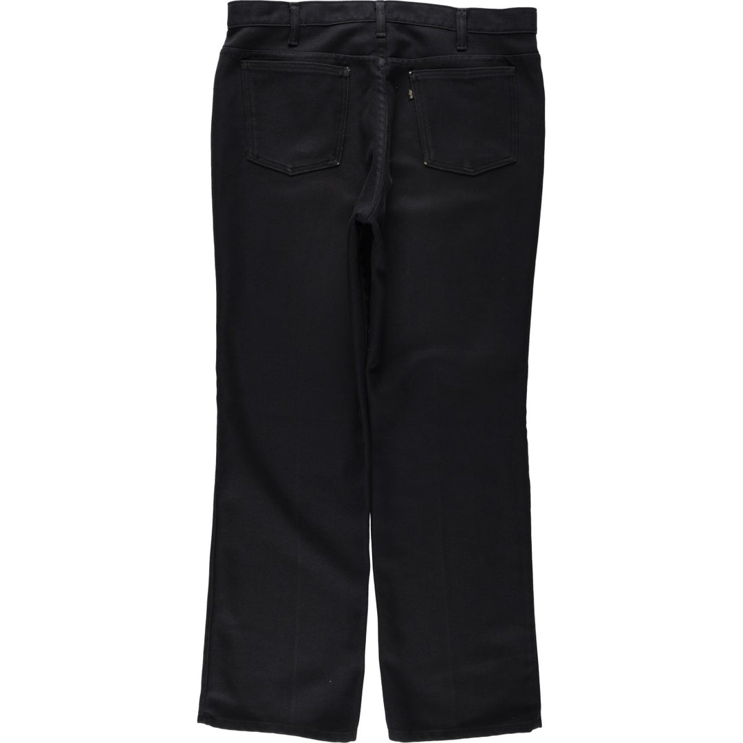 1990'S Levi's 10517-6159 Flare Pants, Made in USA, Men's Size W37 (approx.), Vintage polyester black type Vintage Second Hand