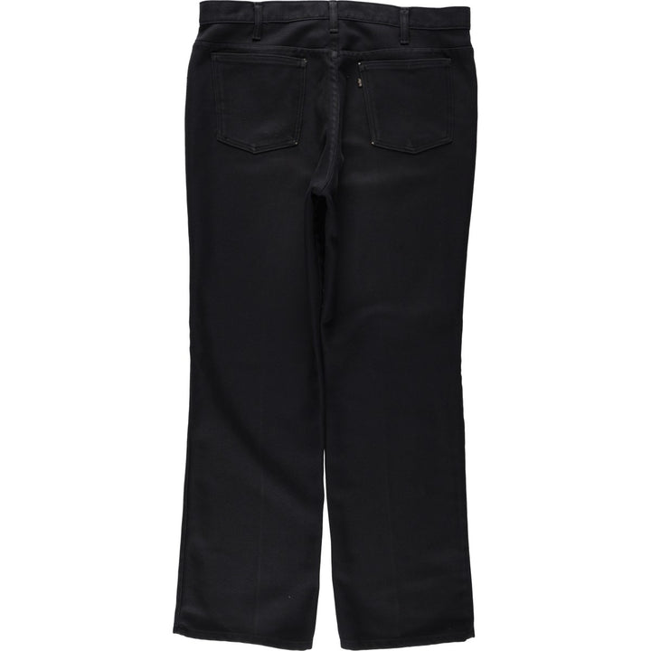1990'S Levi's 10517-6159 Flare Pants, Made in USA, Men's Size W37 (approx.), Vintage polyester black type Vintage Second Hand