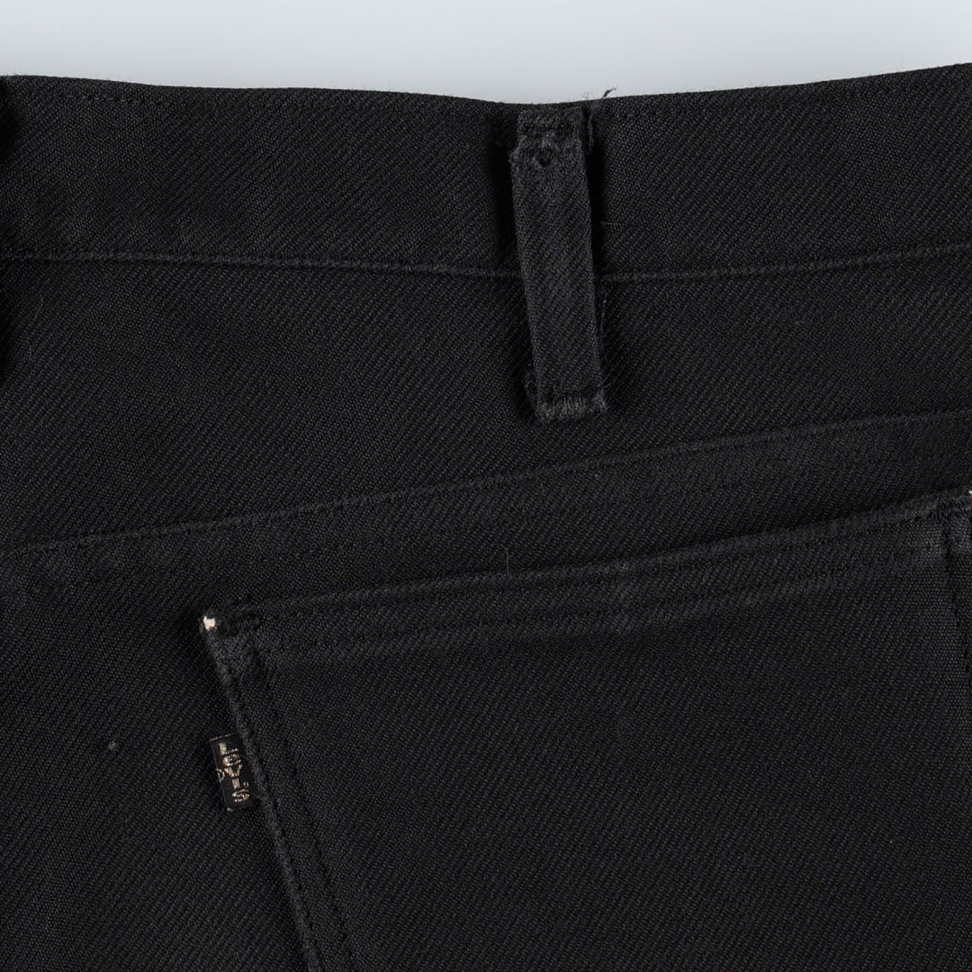 1990'S Levi's 10517-6159 Flare Pants, Made in USA, Men's Size W37 (approx.), Vintage polyester black type Vintage Second Hand