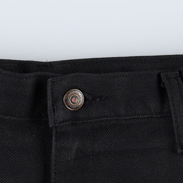 1990'S Levi's 10517-6159 Flare Pants, Made in USA, Men's Size W37 (approx.), Vintage polyester black type Vintage Second Hand
