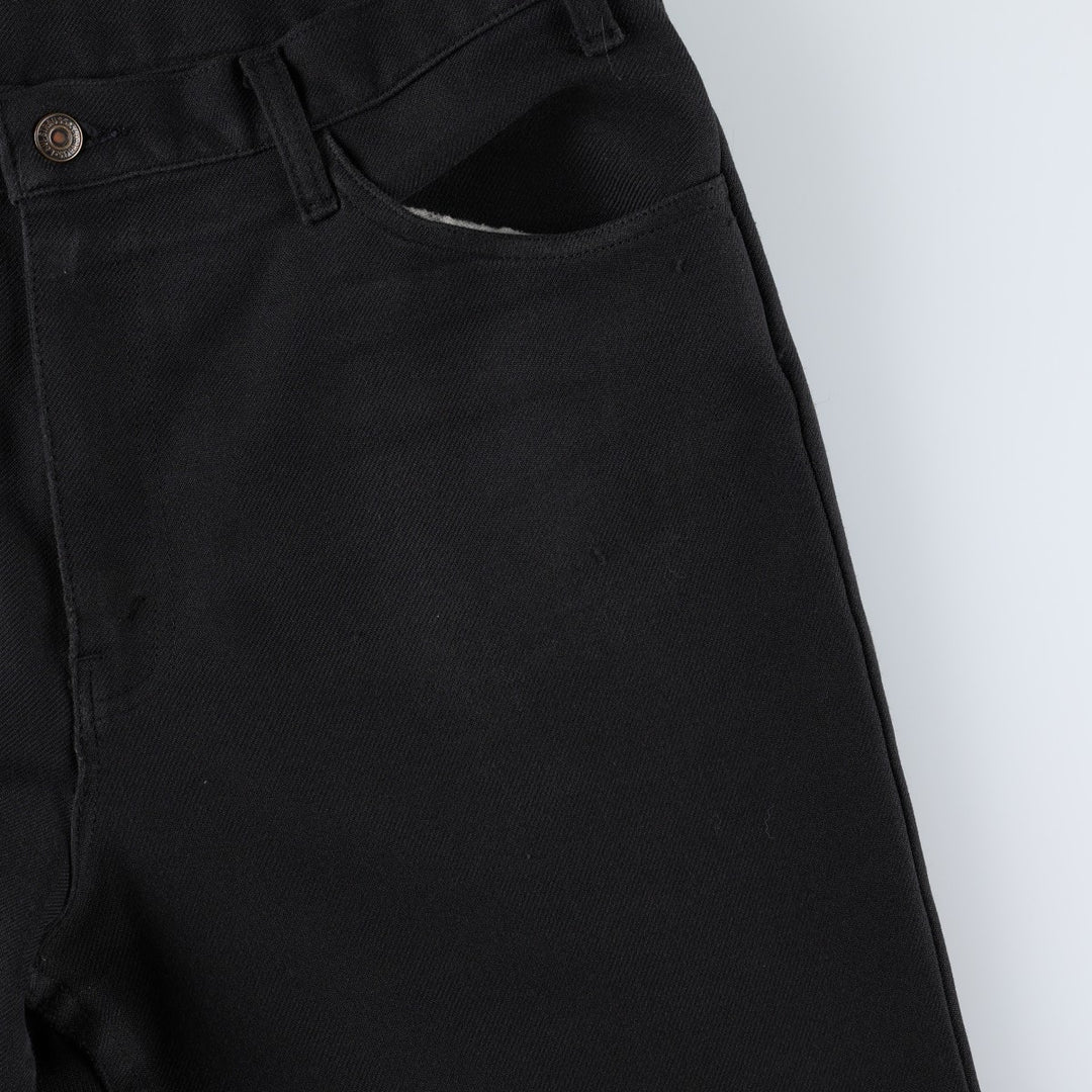1990'S Levi's 10517-6159 Flare Pants, Made in USA, Men's Size W37 (approx.), Vintage polyester black type Vintage Second Hand