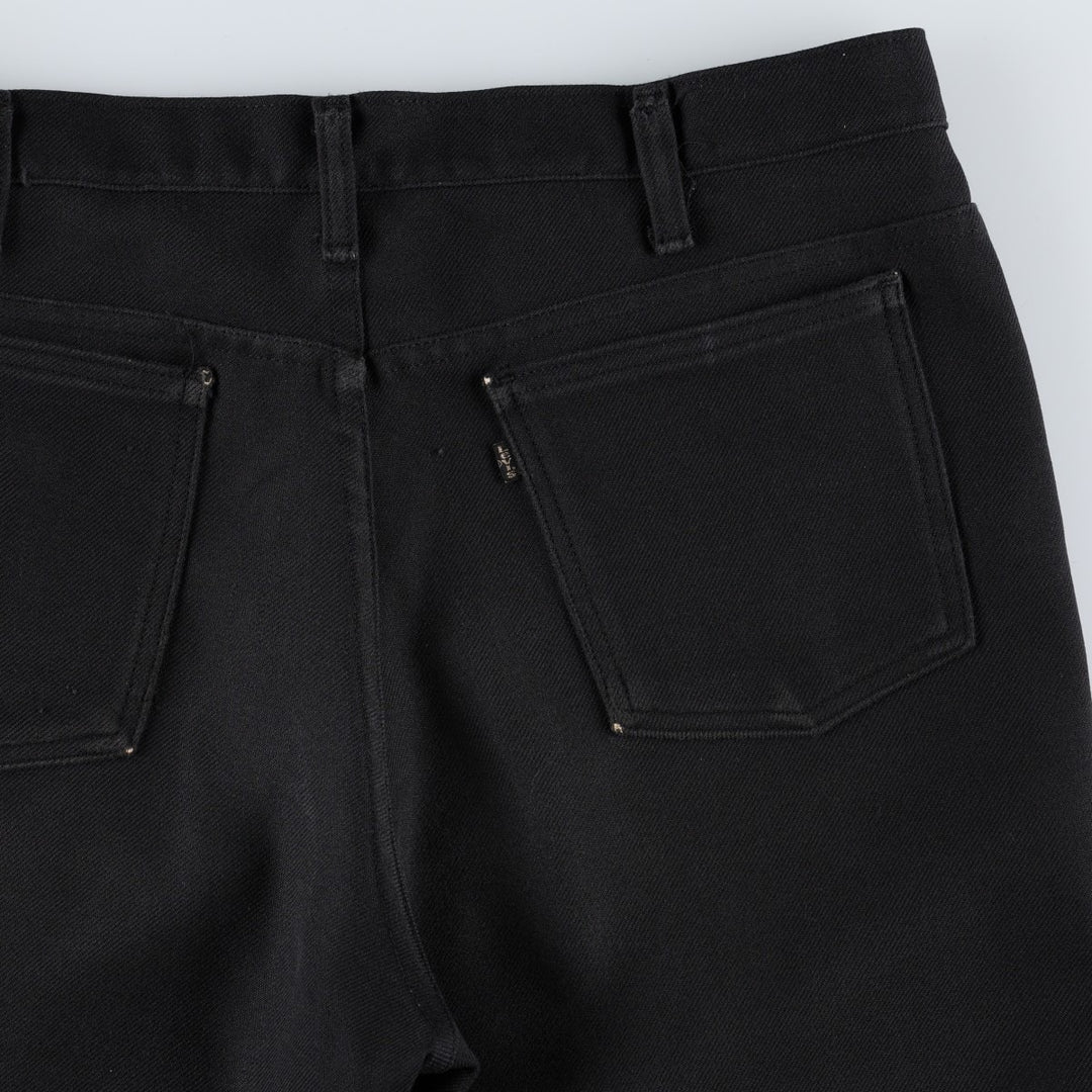1990'S Levi's 10517-6159 Flare Pants, Made in USA, Men's Size W37 (approx.), Vintage polyester black type Vintage Second Hand