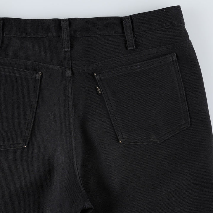 1990'S Levi's 10517-6159 Flare Pants, Made in USA, Men's Size W37 (approx.), Vintage polyester black type Vintage Second Hand