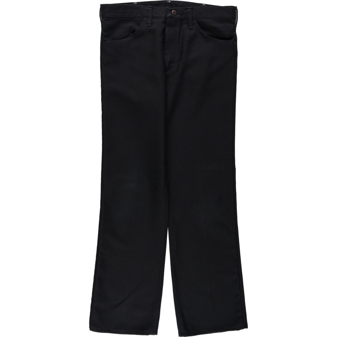 80s-90'S Wrangler Dress Jeans, Slacks, Made in USA, Men's, W33 equivalent, Vintage polyester black type Vintage Second Hand