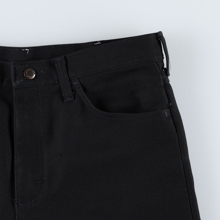80s-90'S Wrangler Dress Jeans, Slacks, Made in USA, Men's, W33 equivalent, Vintage polyester black type Vintage Second Hand