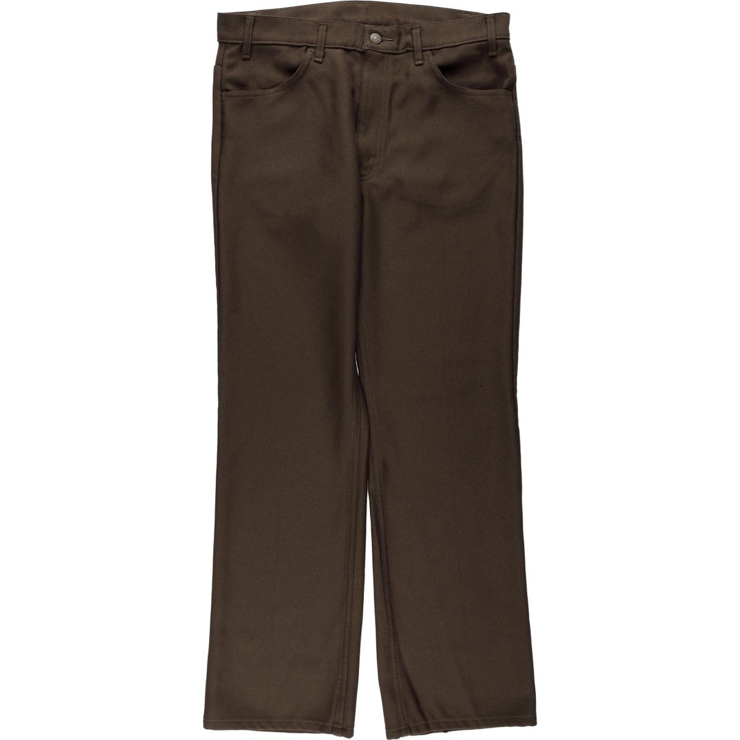 2000'S Levi's BOOT CUT Flare Pants, Men's W36 (approx.) polyester brown type Vintage Second Hand