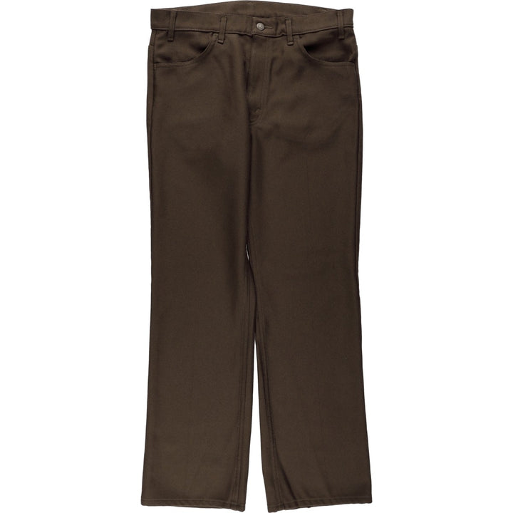 2000'S Levi's BOOT CUT Flare Pants, Men's W36 (approx.) polyester brown type Vintage Second Hand