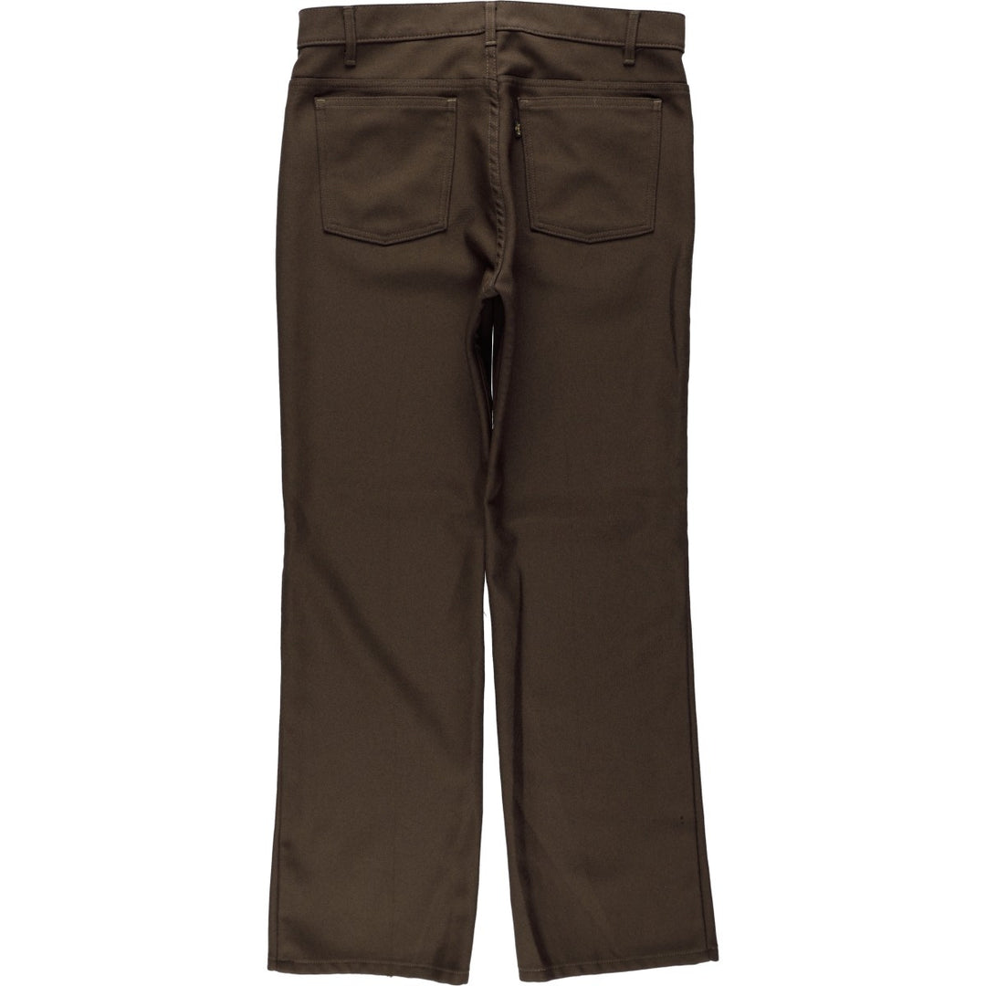 2000'S Levi's BOOT CUT Flare Pants, Men's W36 (approx.) polyester brown type Vintage Second Hand