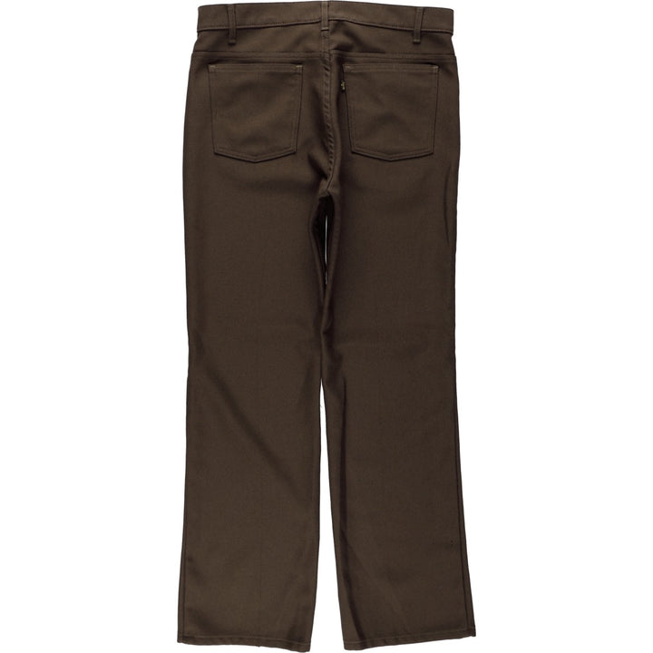 2000'S Levi's BOOT CUT Flare Pants, Men's W36 (approx.) polyester brown type Vintage Second Hand