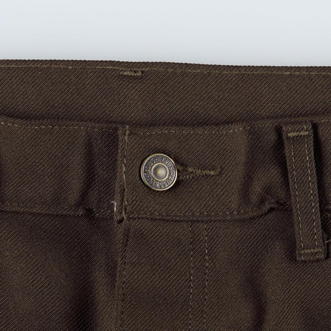 2000'S Levi's BOOT CUT Flare Pants, Men's W36 (approx.) polyester brown type Vintage Second Hand