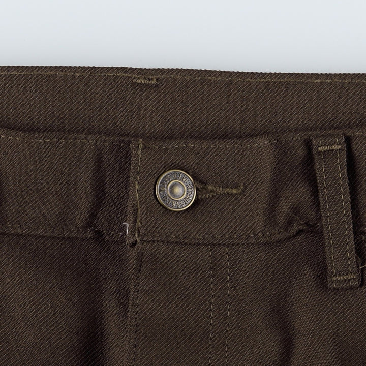 2000'S Levi's BOOT CUT Flare Pants, Men's W36 (approx.) polyester brown type Vintage Second Hand