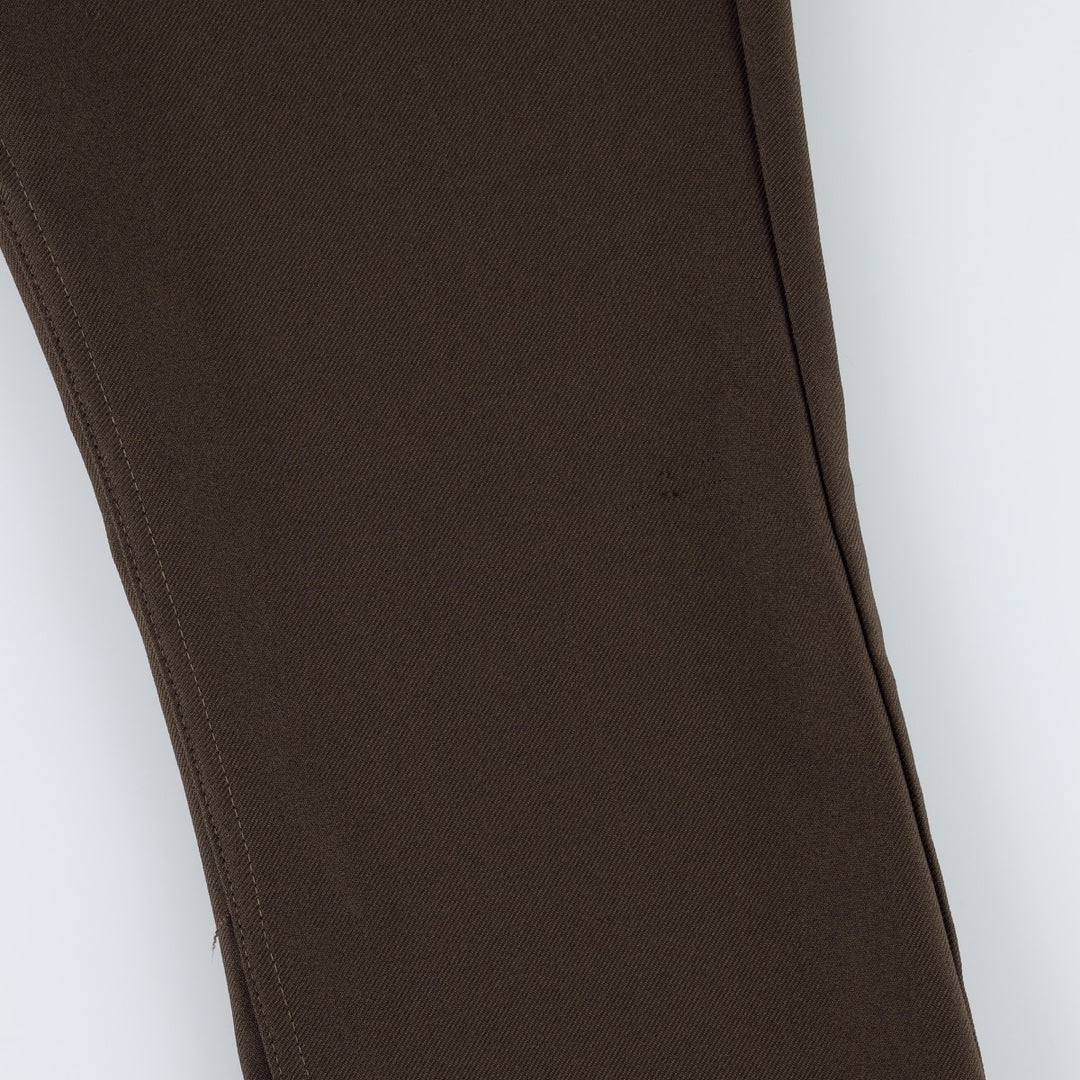 2000'S Levi's BOOT CUT Flare Pants, Men's W36 (approx.) polyester brown type Vintage Second Hand