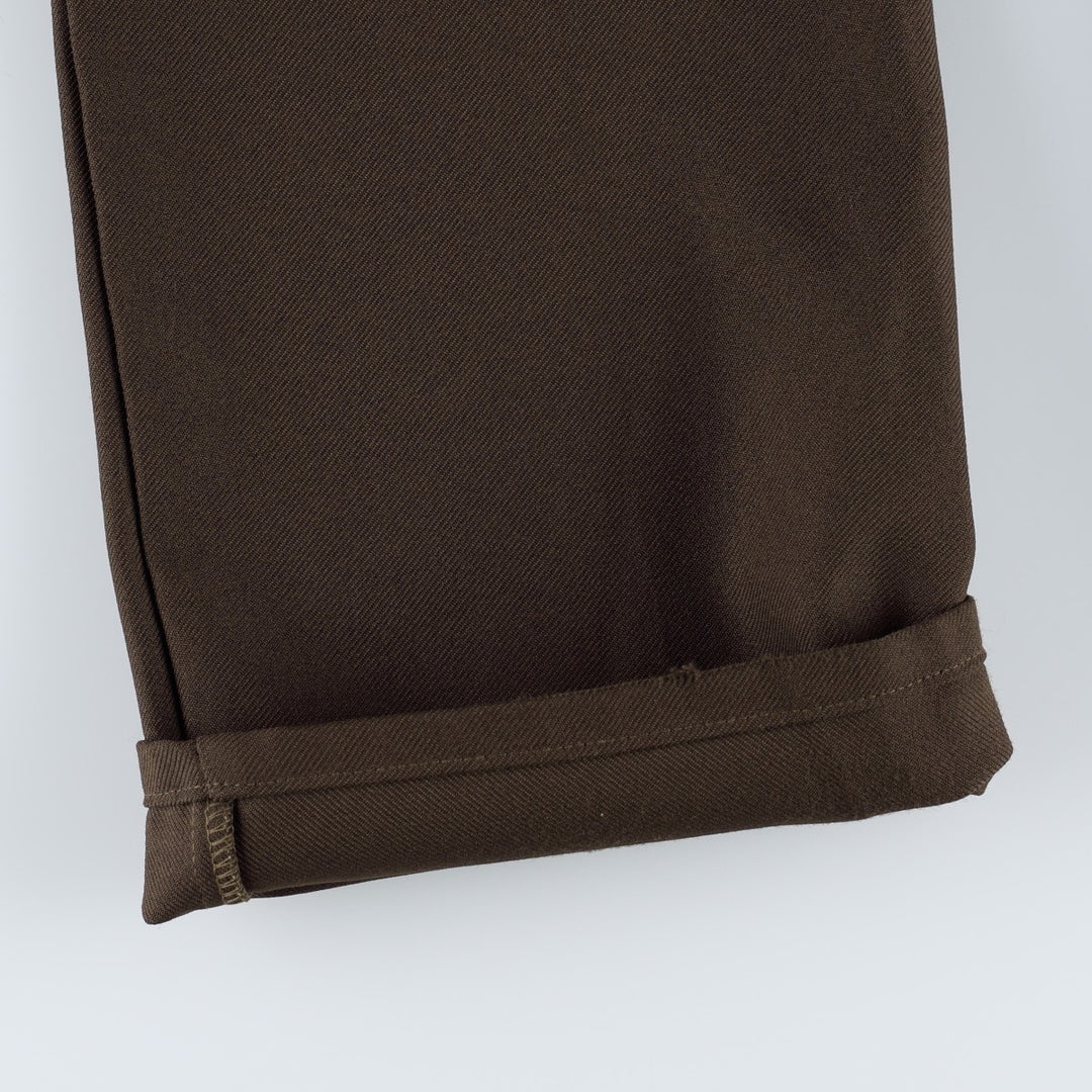 2000'S Levi's BOOT CUT Flare Pants, Men's W36 (approx.) polyester brown type Vintage Second Hand
