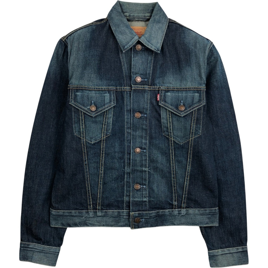 90'S Levi's 70500-04 Euro Model Denim Jacket, G-Jean, Men's Size L, Vintage cotton blue type Vintage Second Hand