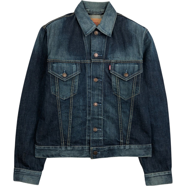90'S Levi's 70500-04 Euro Model Denim Jacket, G-Jean, Men's Size L, Vintage cotton blue type Vintage Second Hand