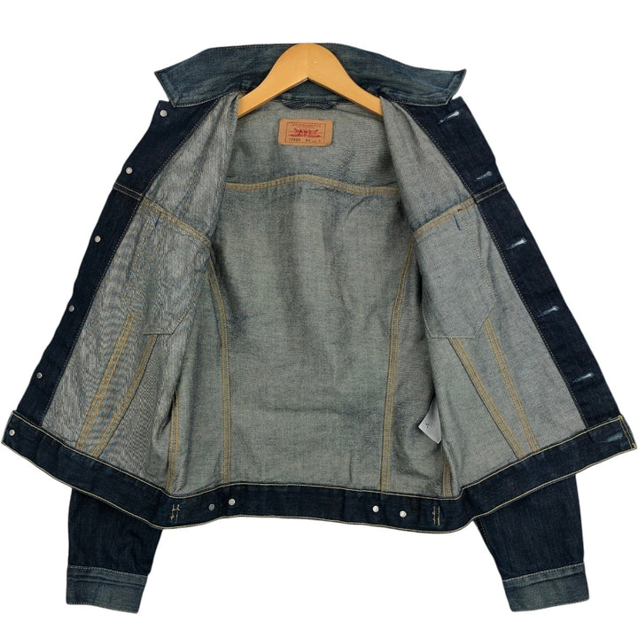 90'S Levi's 70500-04 Euro Model Denim Jacket, G-Jean, Men's Size L, Vintage cotton blue type Vintage Second Hand