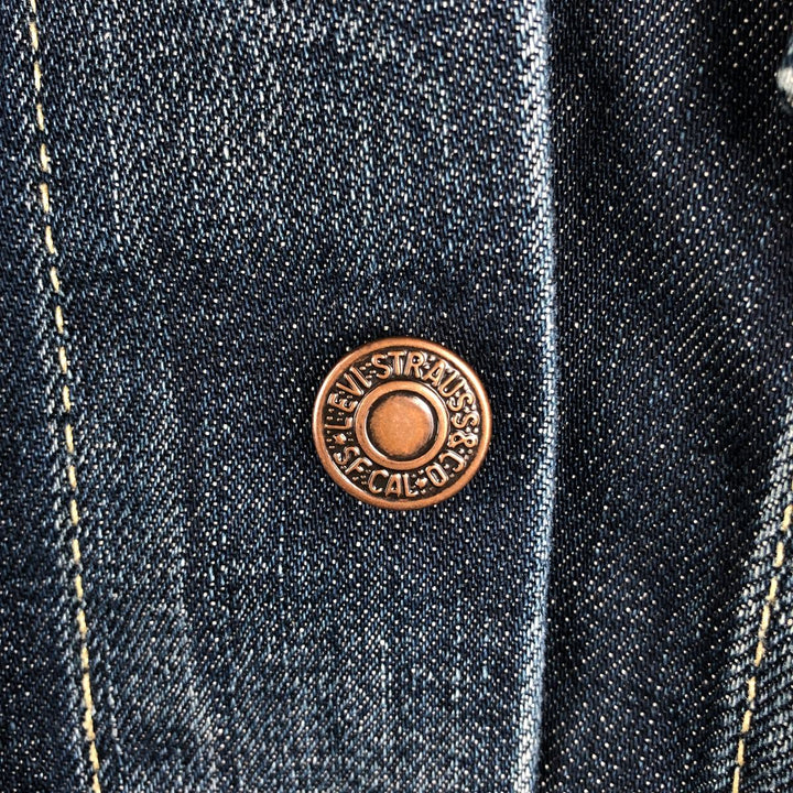 90'S Levi's 70500-04 Euro Model Denim Jacket, G-Jean, Men's Size L, Vintage cotton blue type Vintage Second Hand