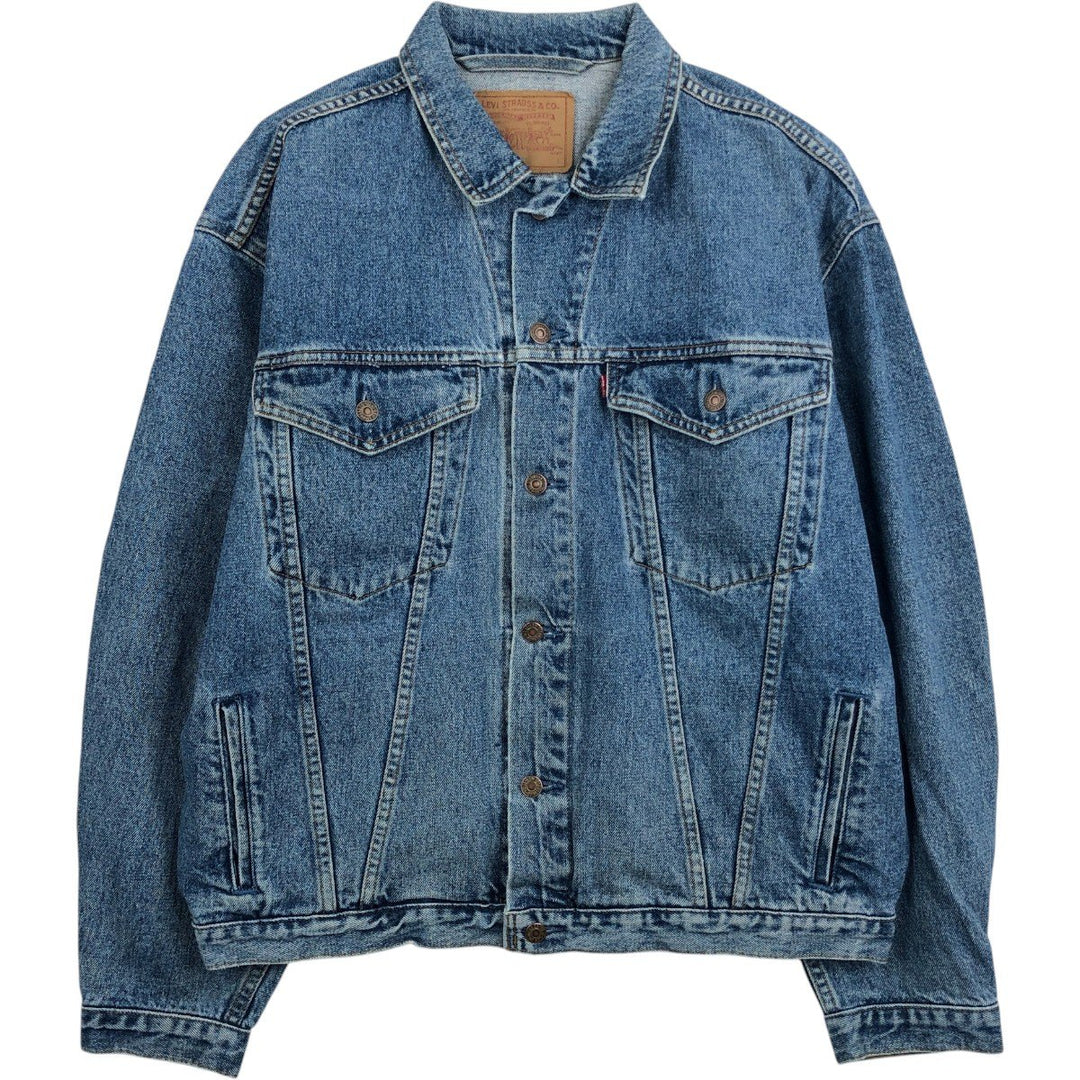 90s-00'S Levi's 75525-4891 Denim Jacket (Men's Size L equivalent) Vintage unclear blue type Vintage Second Hand