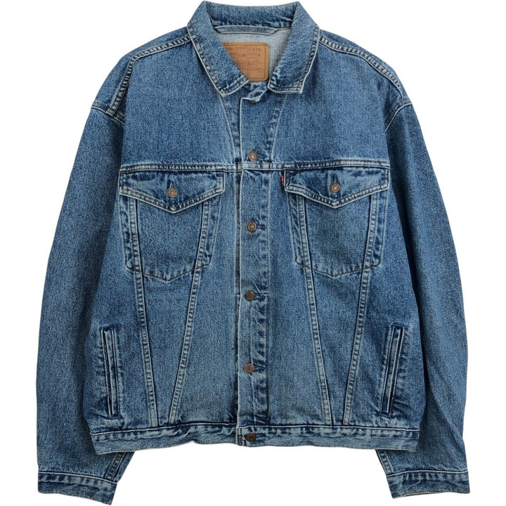 90s-00'S Levi's 75525-4891 Denim Jacket (Men's Size L equivalent) Vintage unclear blue type Vintage Second Hand