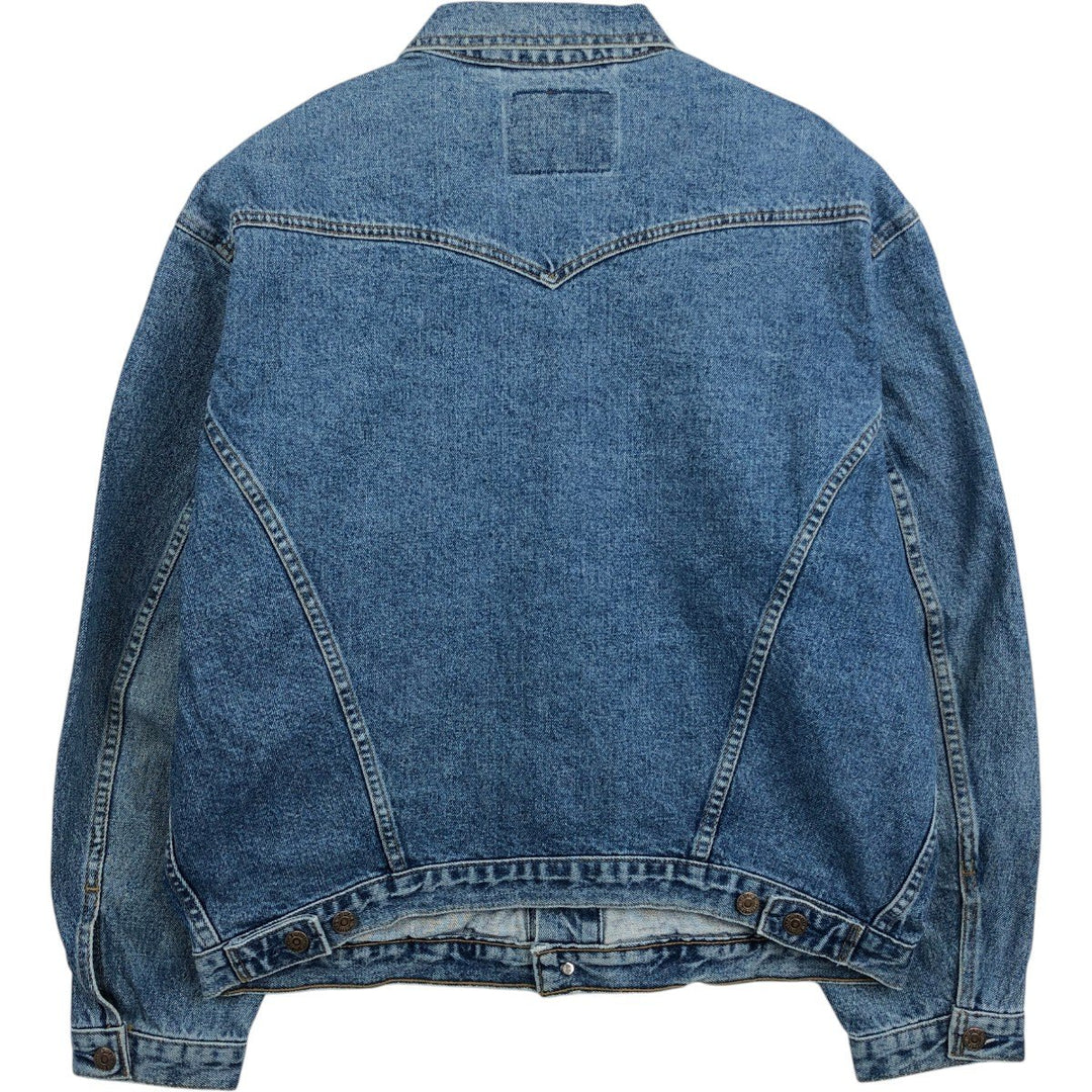 90s-00'S Levi's 75525-4891 Denim Jacket (Men's Size L equivalent) Vintage unclear blue type Vintage Second Hand