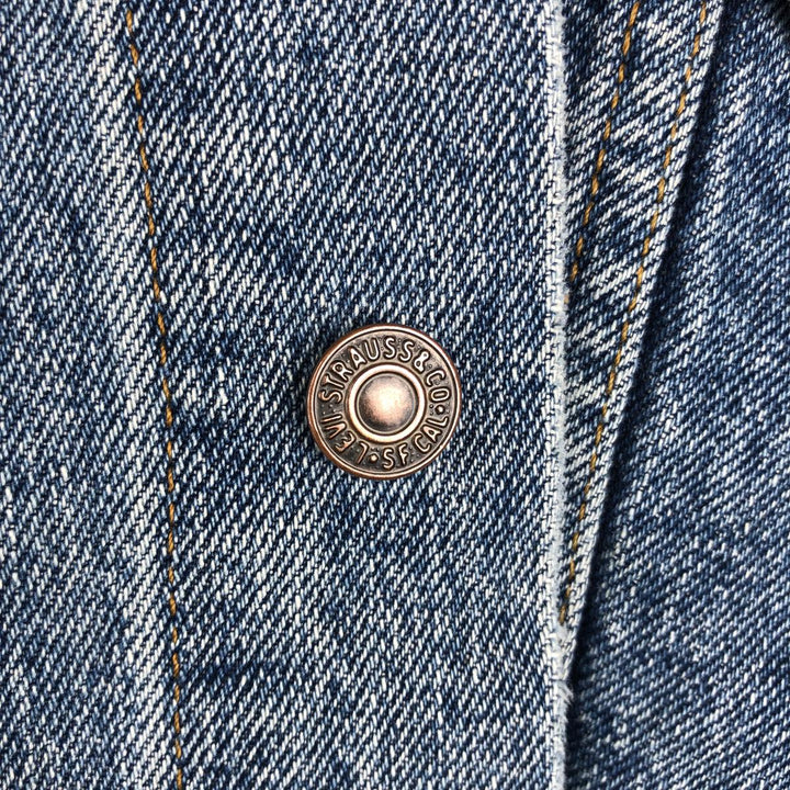 90s-00'S Levi's 75525-4891 Denim Jacket (Men's Size L equivalent) Vintage unclear blue type Vintage Second Hand