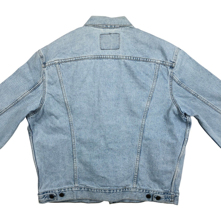 90'S Levi's 70503-02 Euro Model Denim Jacket, Men's XL, Vintage cotton blue type Vintage Second Hand