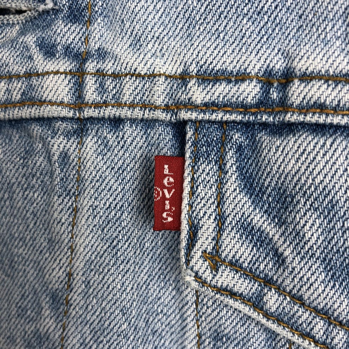 90'S Levi's 70503-02 Euro Model Denim Jacket, Men's XL, Vintage cotton blue type Vintage Second Hand