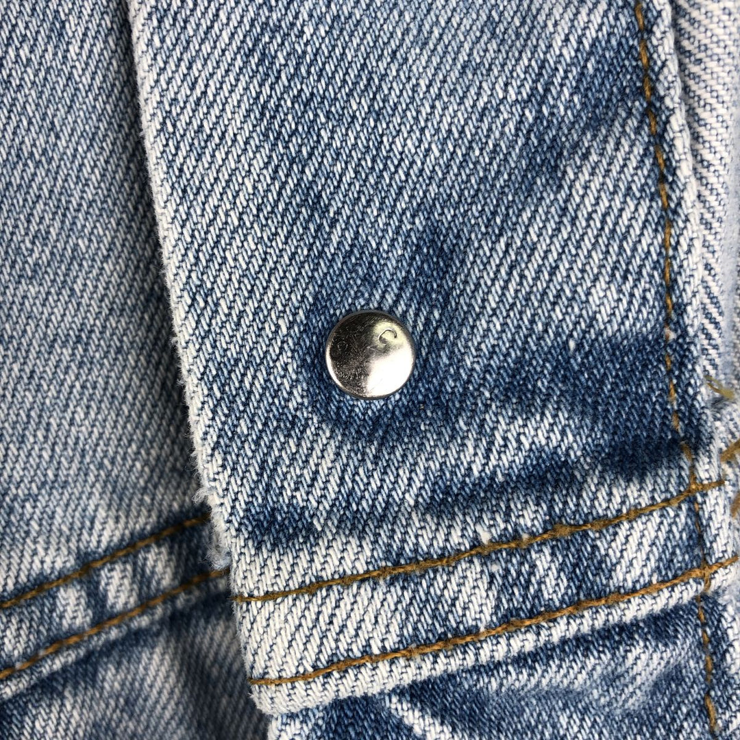 90'S Levi's 70503-02 Euro Model Denim Jacket, Men's XL, Vintage cotton blue type Vintage Second Hand