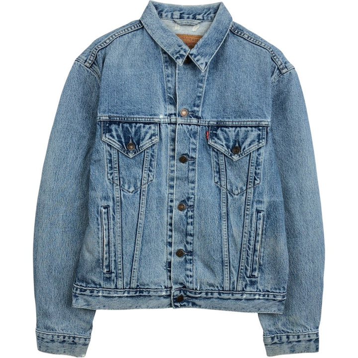 90'S Levi's 70503-02 Euro Model Denim Jacket, Jean Jacket, Men's M Size, Vintage cotton blue type Vintage Second Hand