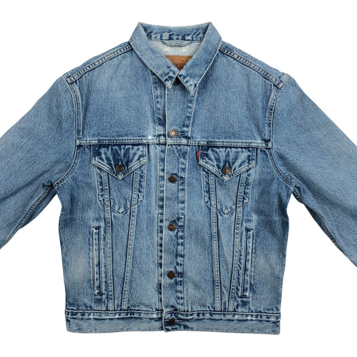 90'S Levi's 70503-02 Euro Model Denim Jacket, Jean Jacket, Men's M Size, Vintage cotton blue type Vintage Second Hand