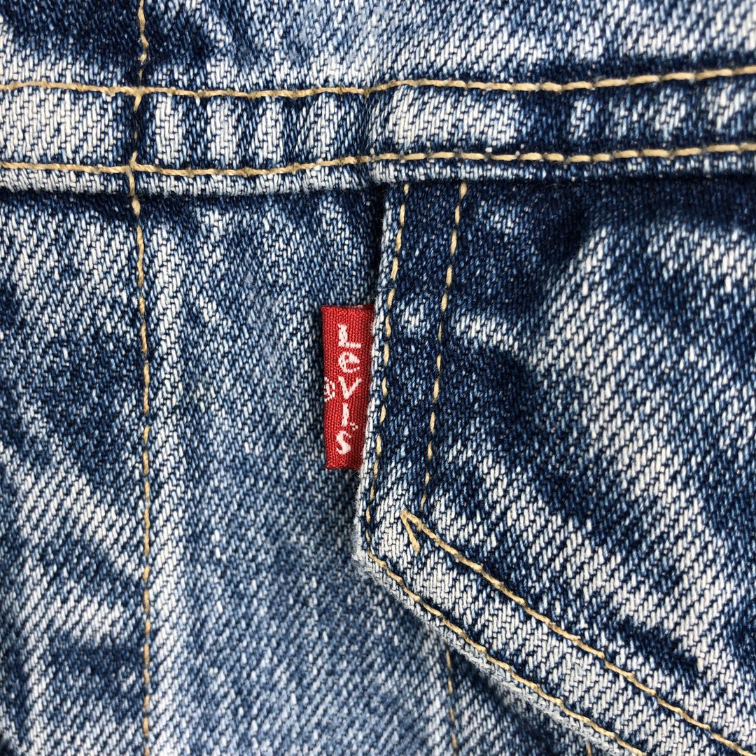 90'S Levi's 70503-02 Euro Model Denim Jacket, Jean Jacket, Men's M Size, Vintage cotton blue type Vintage Second Hand