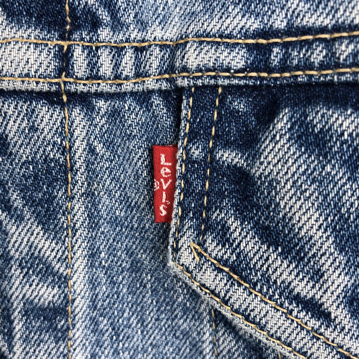 90'S Levi's 70503-02 Euro Model Denim Jacket, Jean Jacket, Men's M Size, Vintage cotton blue type Vintage Second Hand