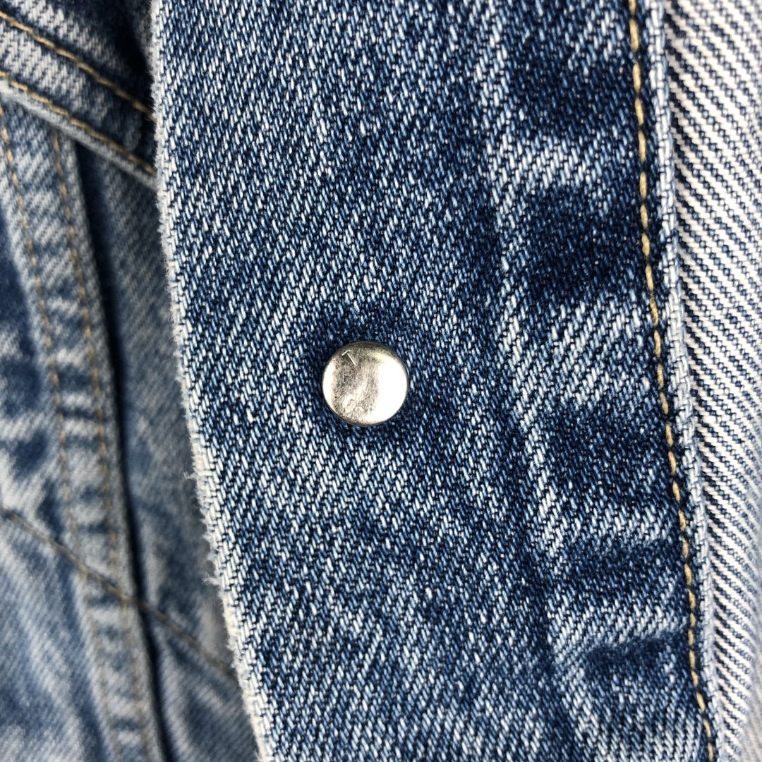 90'S Levi's 70503-02 Euro Model Denim Jacket, Jean Jacket, Men's M Size, Vintage cotton blue type Vintage Second Hand