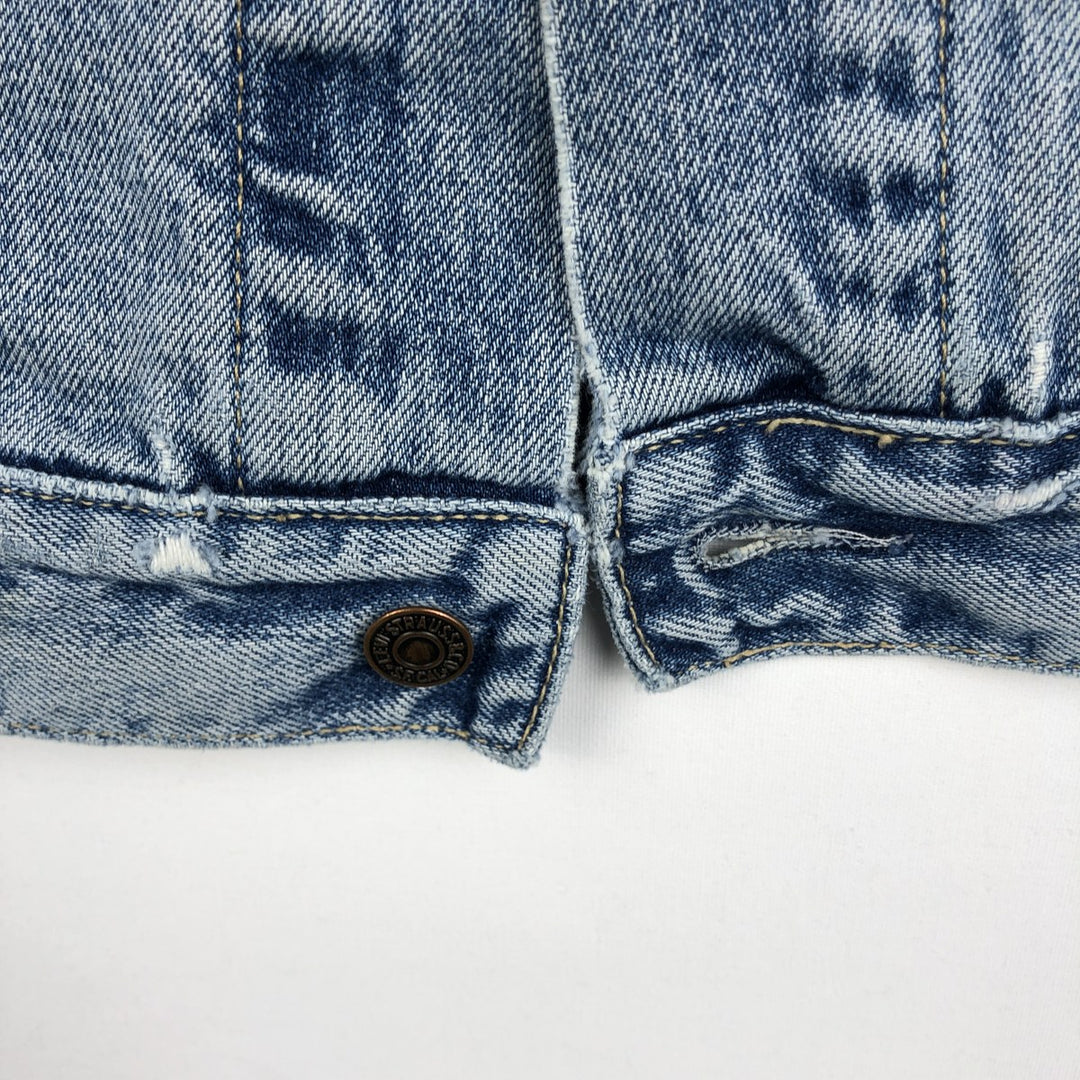 90'S Levi's 70503-02 Euro Model Denim Jacket, Jean Jacket, Men's M Size, Vintage cotton blue type Vintage Second Hand