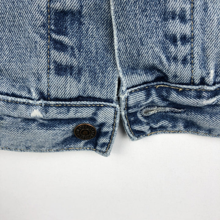 90'S Levi's 70503-02 Euro Model Denim Jacket, Jean Jacket, Men's M Size, Vintage cotton blue type Vintage Second Hand