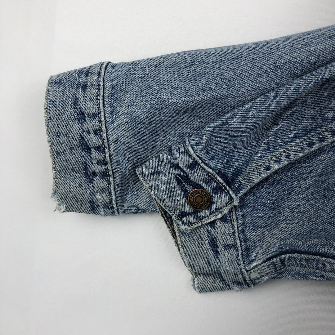90'S Levi's 70503-02 Euro Model Denim Jacket, Jean Jacket, Men's M Size, Vintage cotton blue type Vintage Second Hand