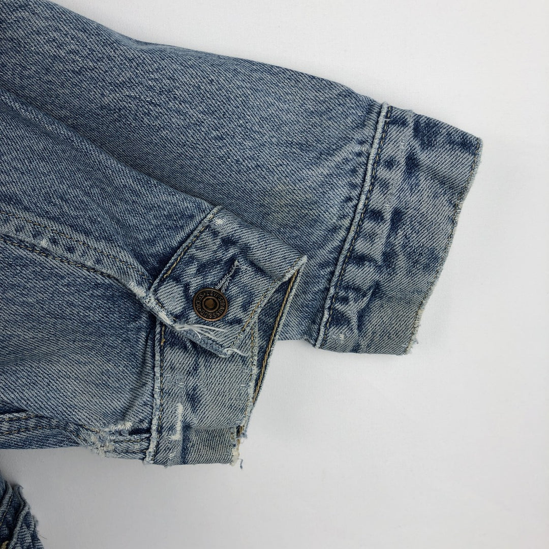 90'S Levi's 70503-02 Euro Model Denim Jacket, Jean Jacket, Men's M Size, Vintage cotton blue type Vintage Second Hand