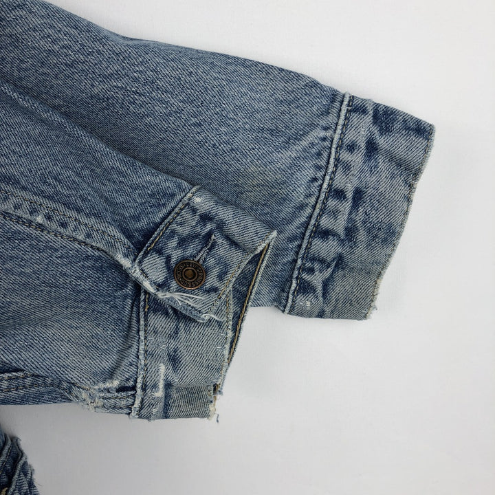 90'S Levi's 70503-02 Euro Model Denim Jacket, Jean Jacket, Men's M Size, Vintage cotton blue type Vintage Second Hand