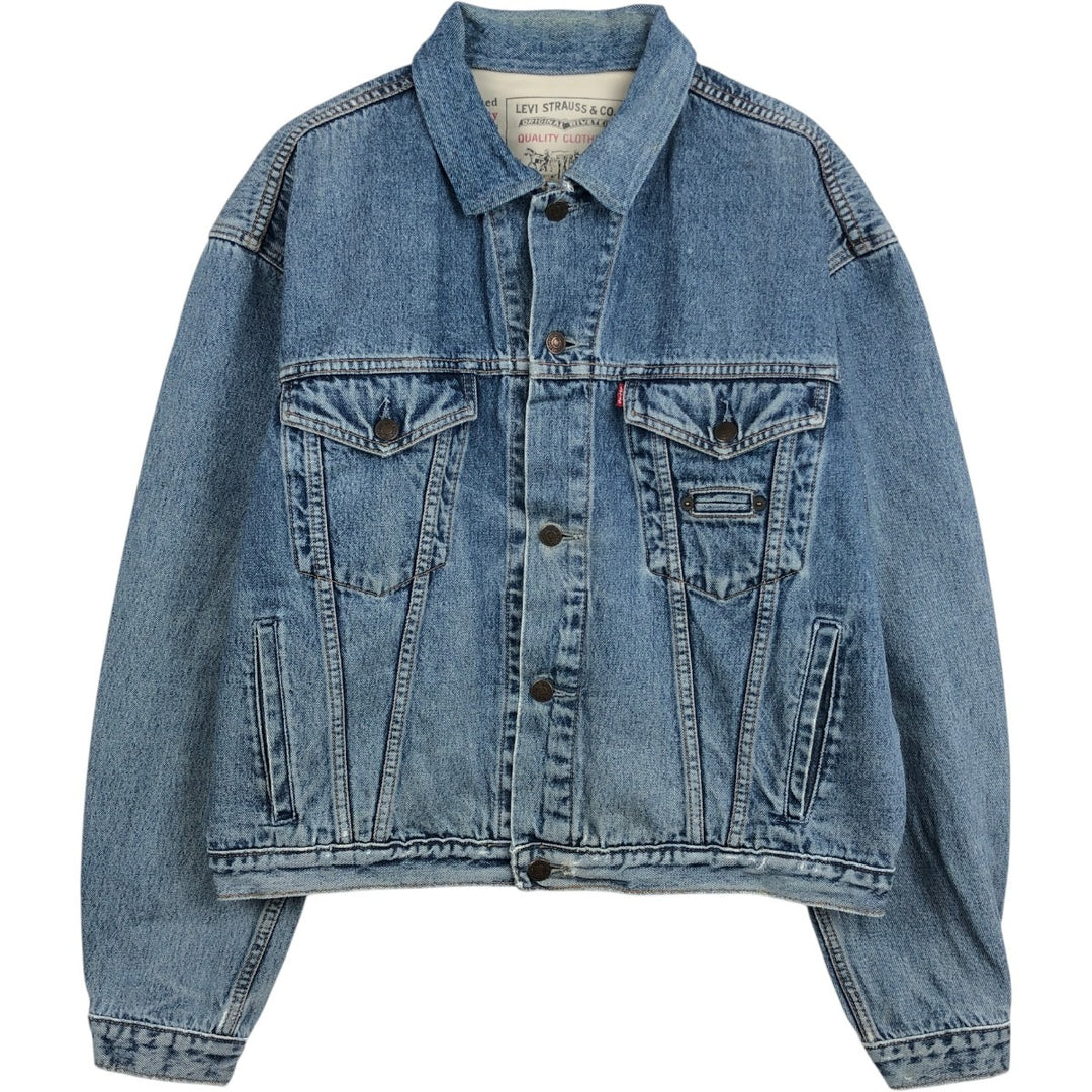 1990'S Levi's 71165-0225 135th Anniversary Model Denim Jacket (Men's XL equivalent) Vintage cotton blue type Vintage Second Hand