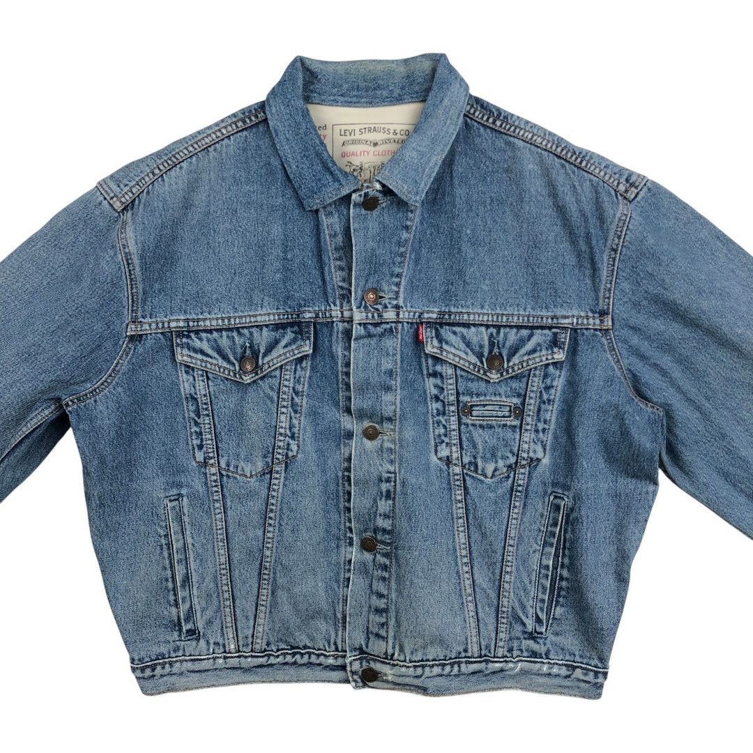 1990'S Levi's 71165-0225 135th Anniversary Model Denim Jacket (Men's XL equivalent) Vintage cotton blue type Vintage Second Hand