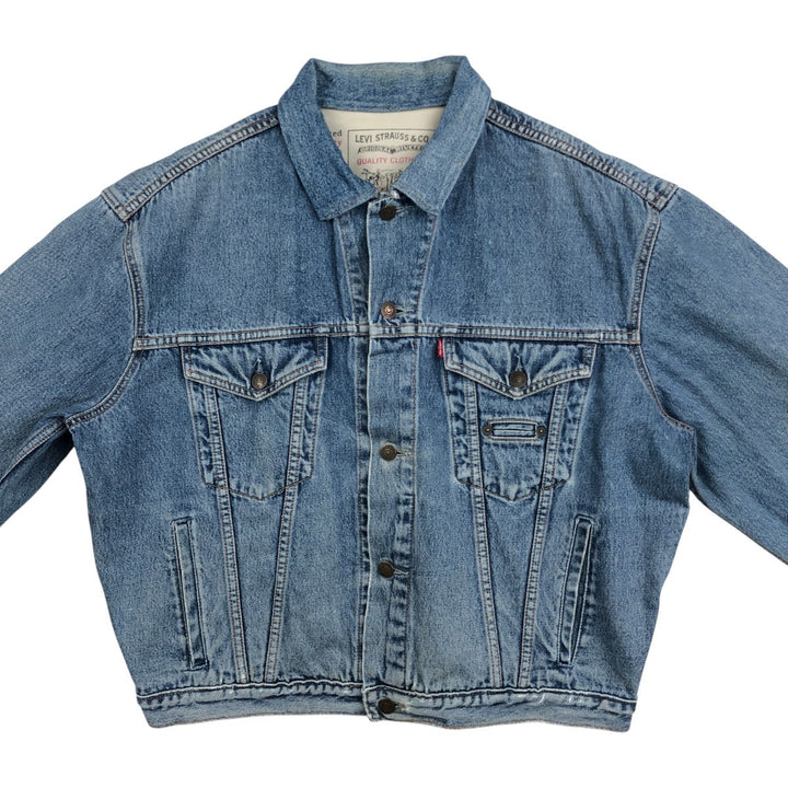 1990'S Levi's 71165-0225 135th Anniversary Model Denim Jacket (Men's XL equivalent) Vintage cotton blue type Vintage Second Hand