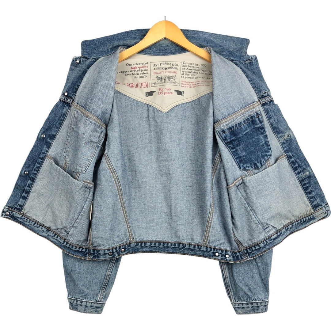 1990'S Levi's 71165-0225 135th Anniversary Model Denim Jacket (Men's XL equivalent) Vintage cotton blue type Vintage Second Hand