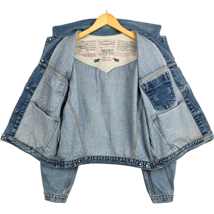 1990'S Levi's 71165-0225 135th Anniversary Model Denim Jacket (Men's XL equivalent) Vintage cotton blue type Vintage Second Hand
