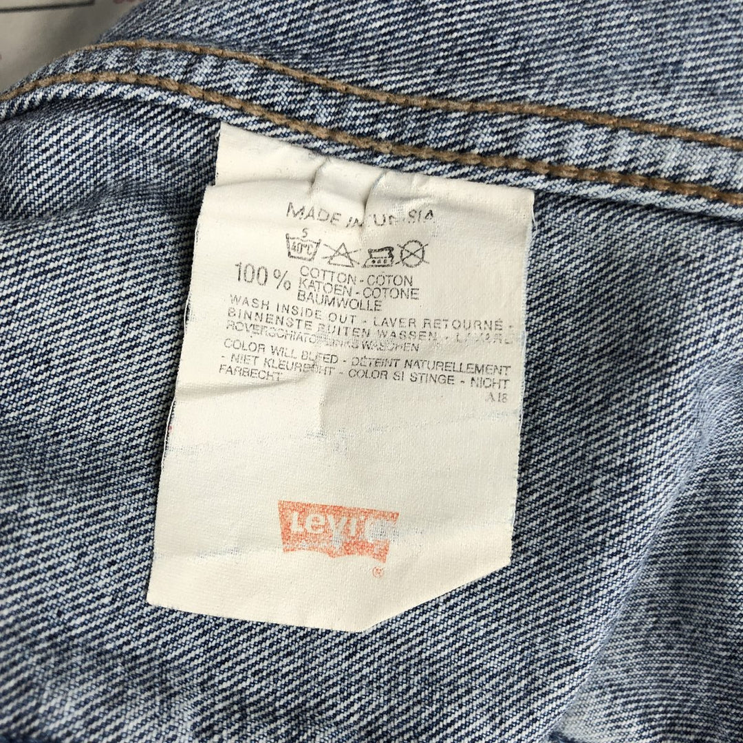 1990'S Levi's 71165-0225 135th Anniversary Model Denim Jacket (Men's XL equivalent) Vintage cotton blue type Vintage Second Hand