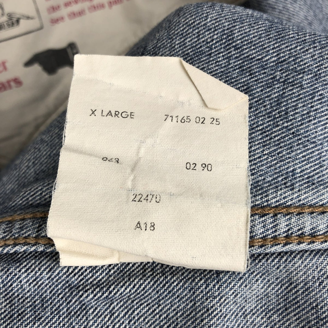 1990'S Levi's 71165-0225 135th Anniversary Model Denim Jacket (Men's XL equivalent) Vintage cotton blue type Vintage Second Hand