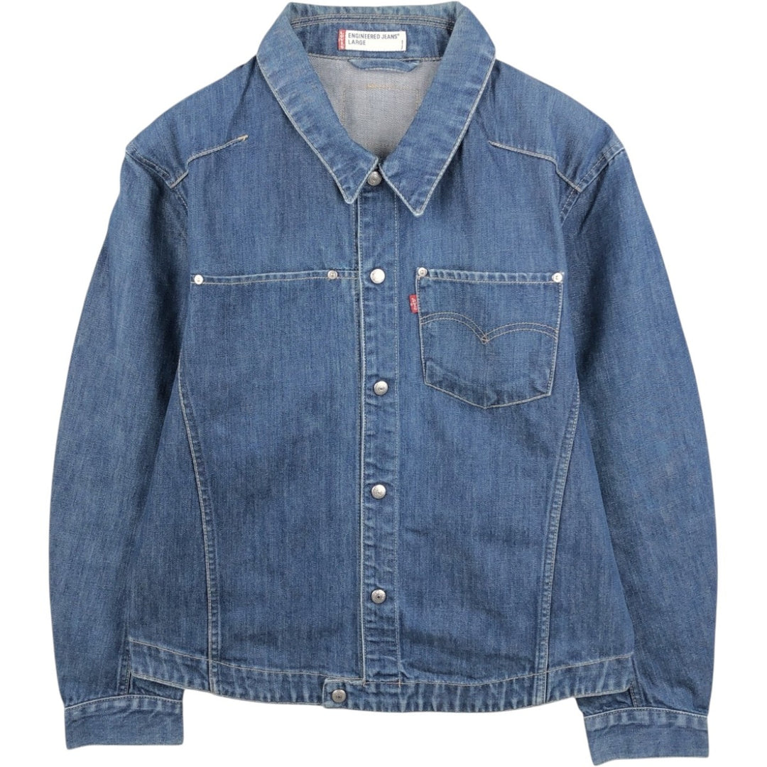 Levi's Engineered Euro Model Denim Jacket, Men's Size L cotton blue type Vintage Second Hand