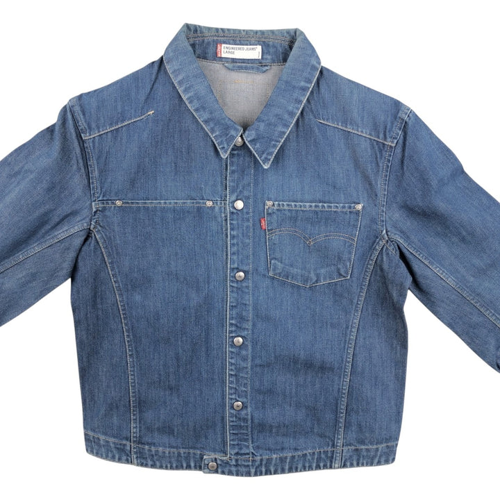 Levi's Engineered Euro Model Denim Jacket, Men's Size L cotton blue type Vintage Second Hand